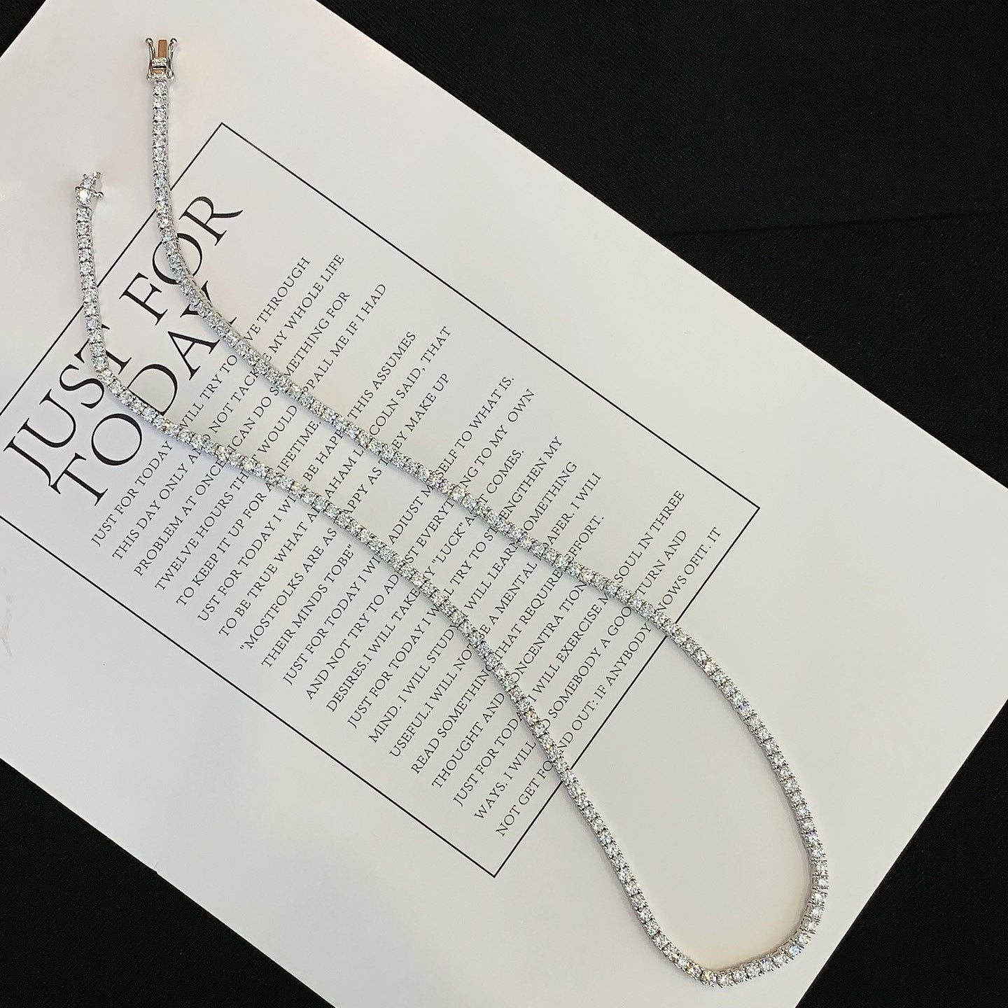 Custom Listing - Round 9 total carats weight Lab Grown Diamond Tennis Chain Necklace, EF Color, VS Clarity - IGI Certified Necklace