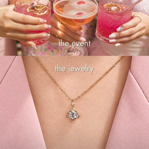Antique Cut lab grown diamond pendant necklace
