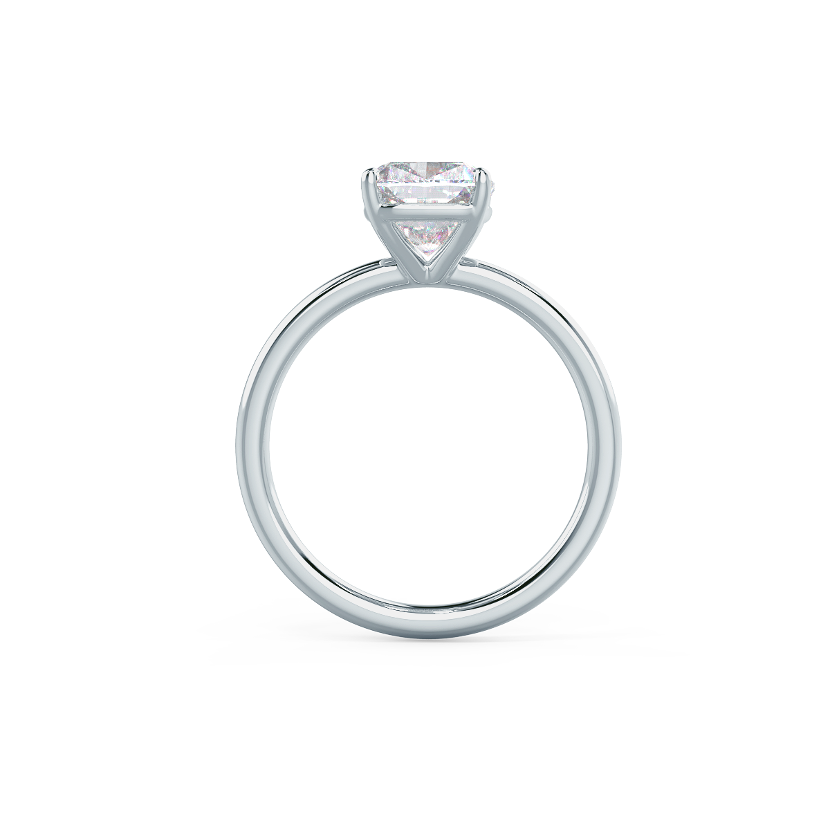 KISSEN PETITE FOUR CRONG SOLITAIRE Lab grown Diamond Ring DEF Color VS+ Clarity