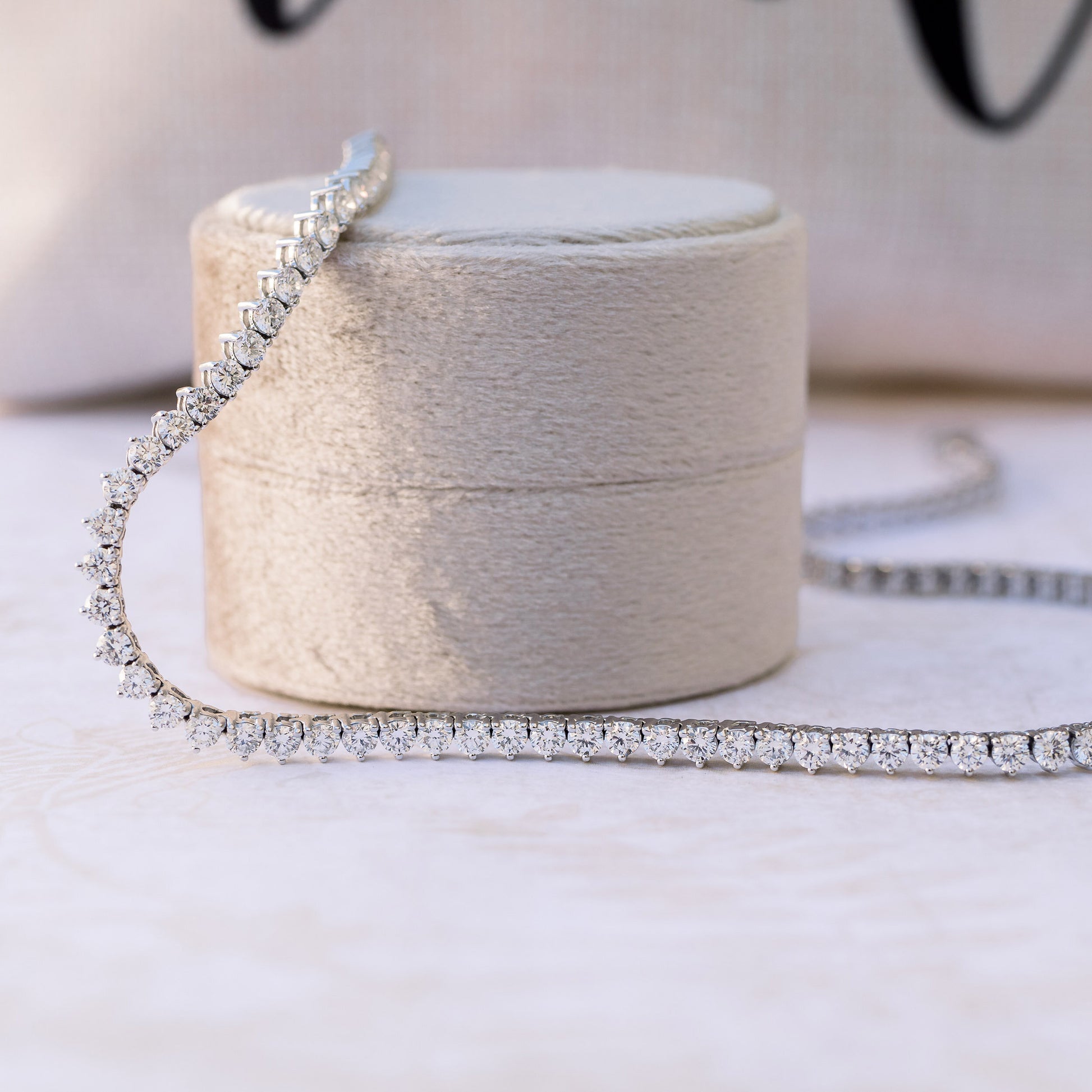 Tennis necklace Lab grown Diamond DEF Color VS+ Clarity