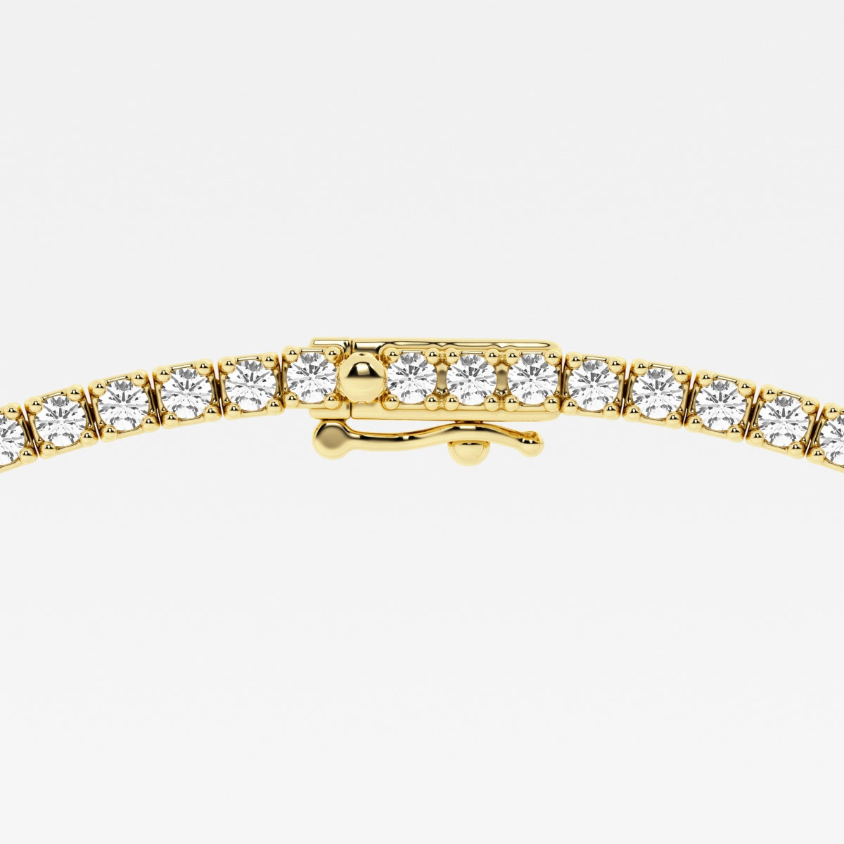 Trillion and Round Lab Grown Diamond Station Tennis Necklace, EF Color, VS Clarity, IGI Certified