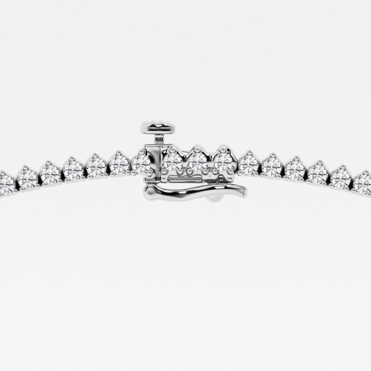 12 ctw Round Lab Grown Diamond Graduated Riviera Fashion Necklace