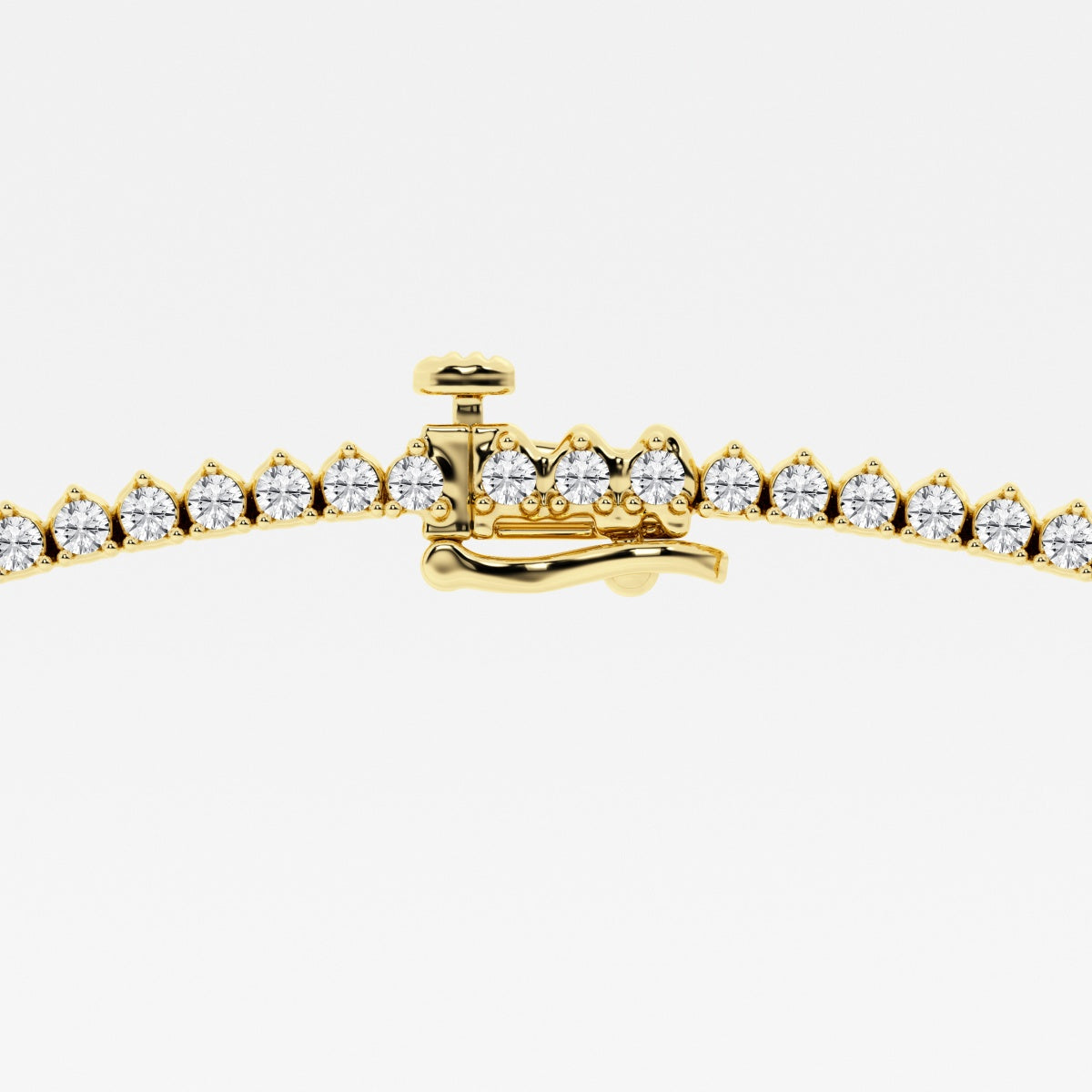 12 ctw Round Lab Grown Diamond Graduated Riviera Fashion Necklace