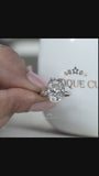 Lab Grown Solitaire Elongated Cushion Cut Engagement Ring