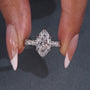 Vintage Marquise Cut Dimond Ring