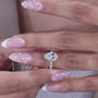 Antiquecut Teardrop Engagement Ring