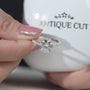 Lab grown round cut diamond engagement ring
