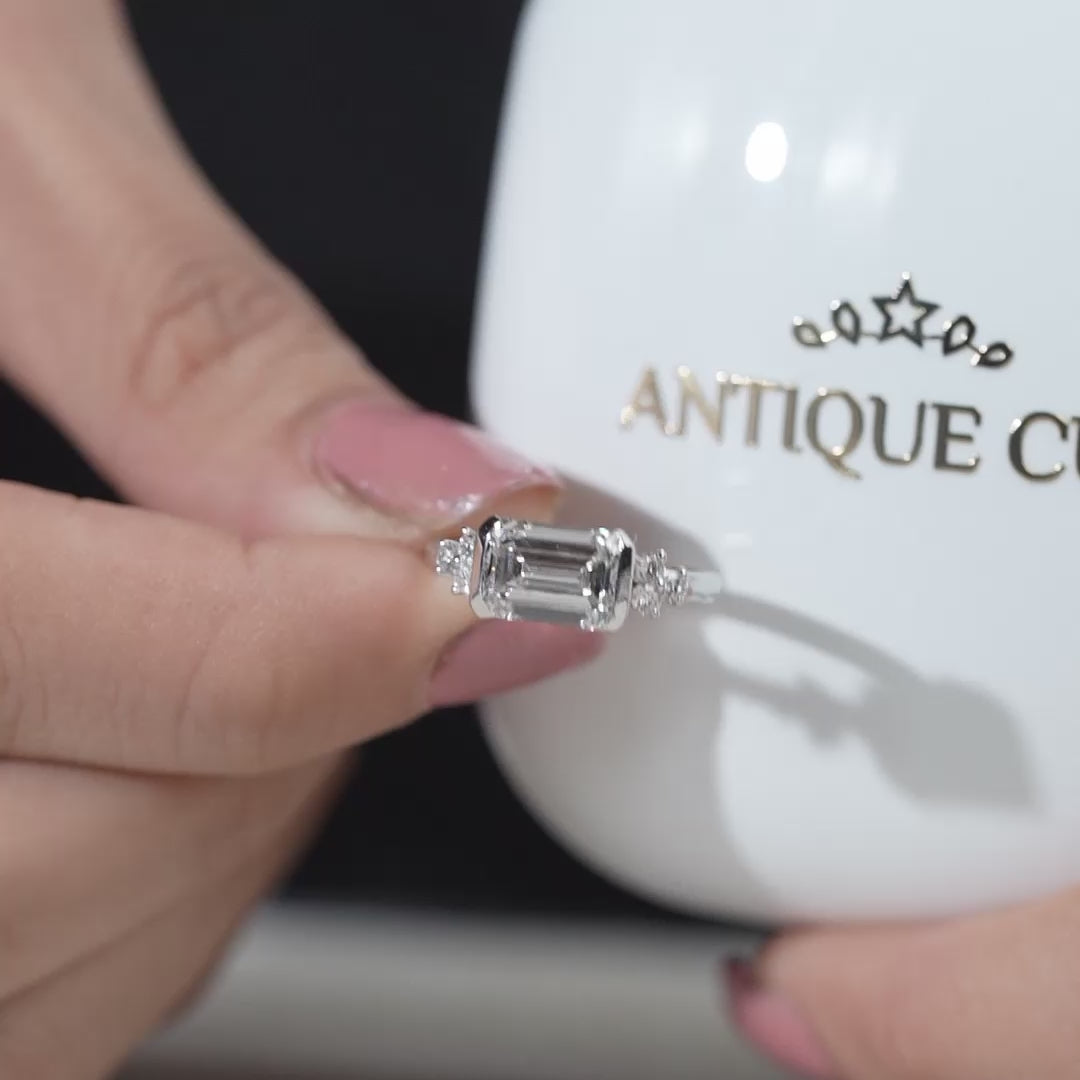 Emerald Cut Diamond Engagement Ring