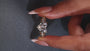 Heart cut diamond ring with a three claw prong setting