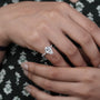 Pear Cut Diamond Ring In White Gold