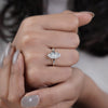 Marquise cut solitaire engagement ring
