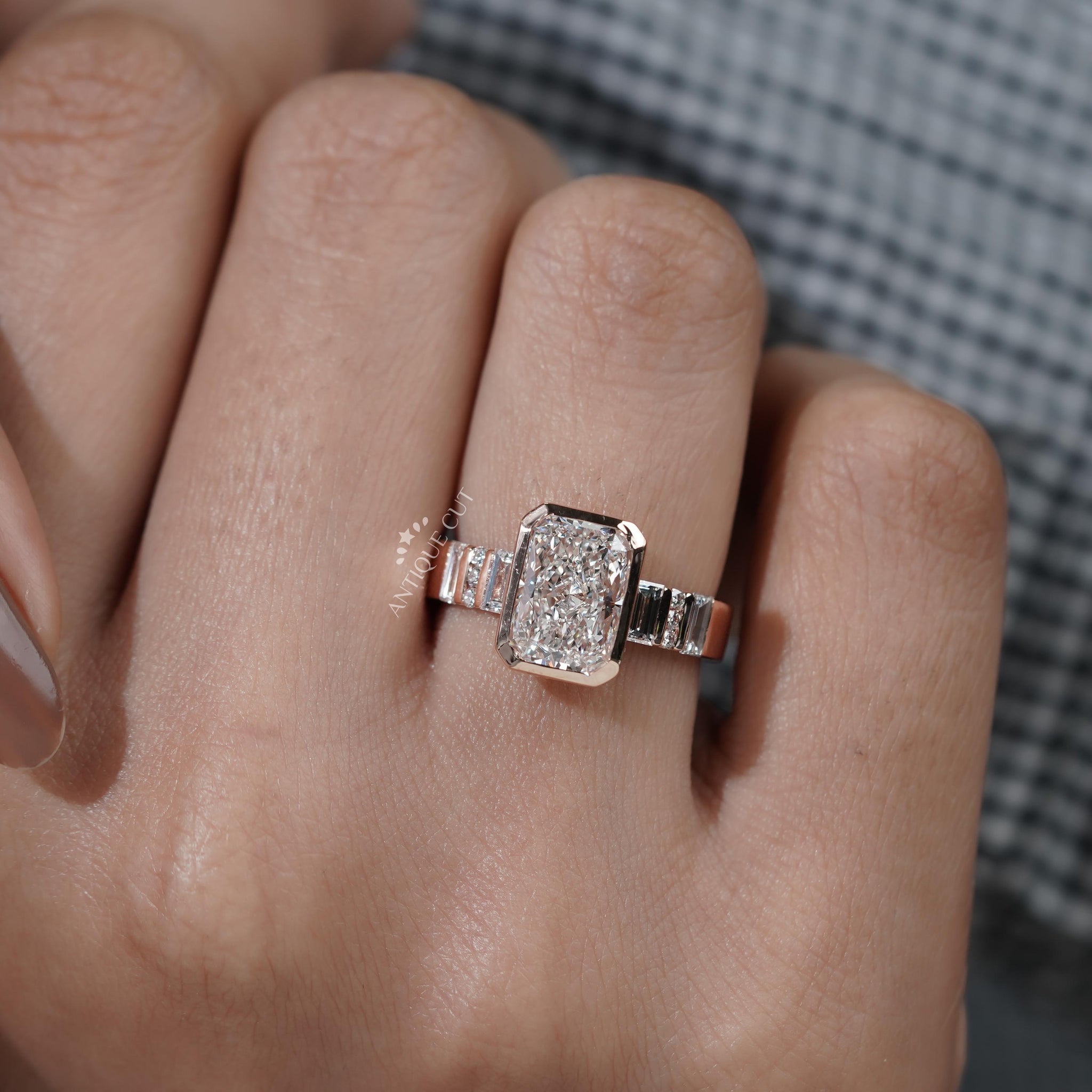 3 carat radiant cut diamond ring 