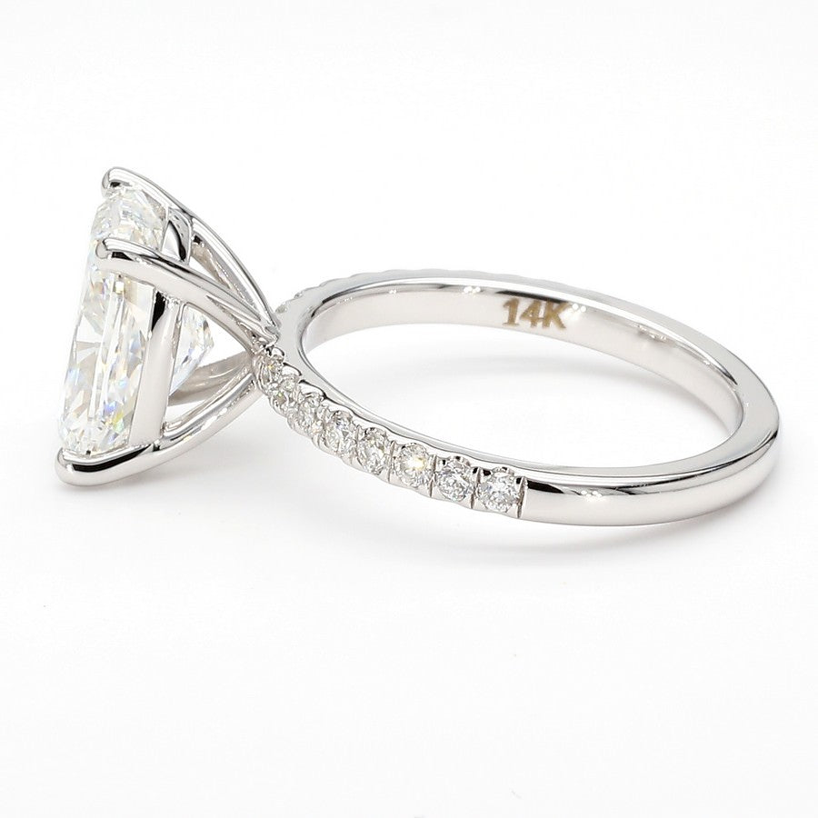 Custom order - 3ct F/VVS OVAL center stone | Platinum | 7 US