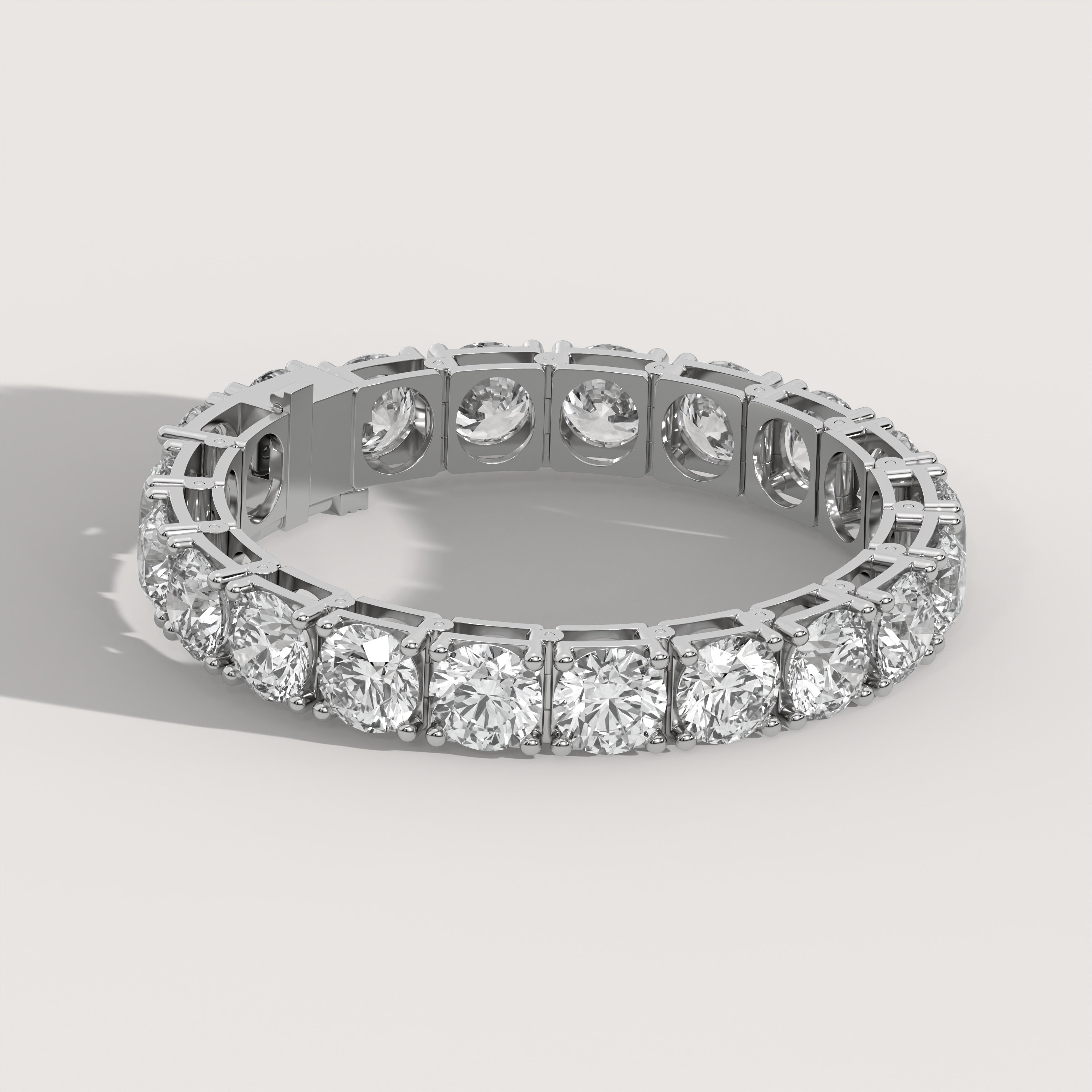 60 Carat Lab Grown Diamond Tennis Bracelet in 14K White Gold (6.5 inches)