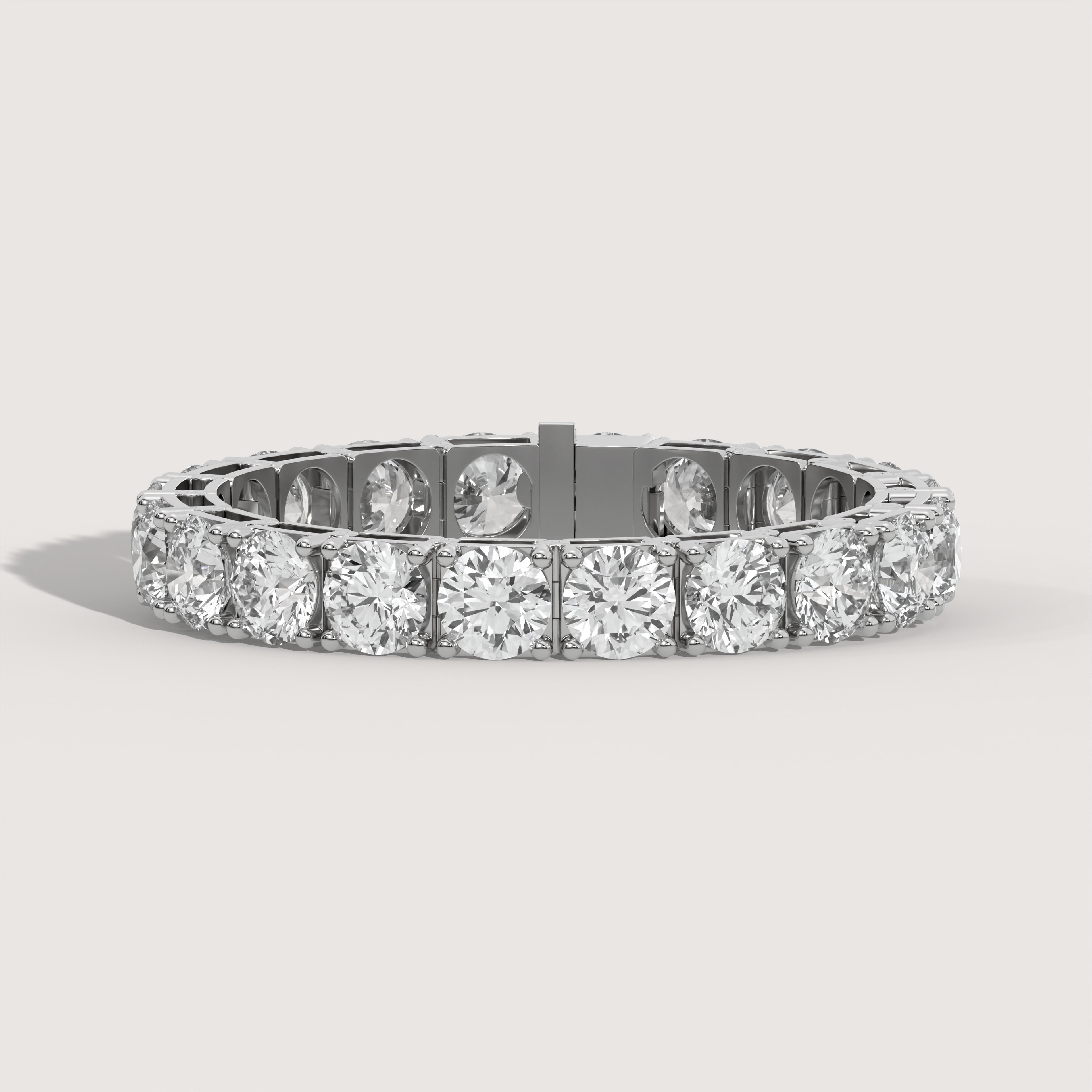 60 Carat Lab Grown Diamond Tennis Bracelet in 14K White Gold (6.5 inches)