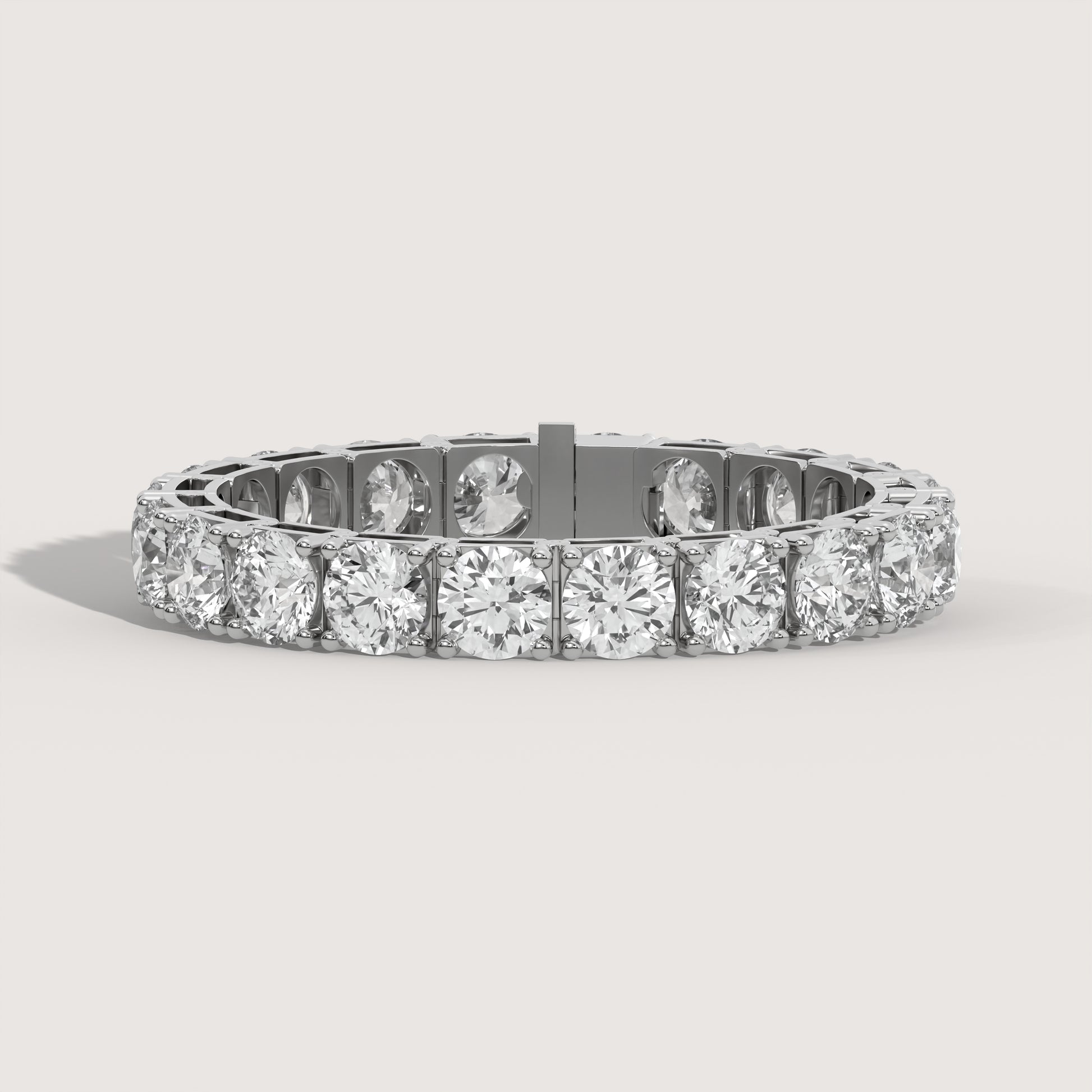 60 Carat Lab Grown Diamond Tennis Bracelet in 14K White Gold (6.5 inches)