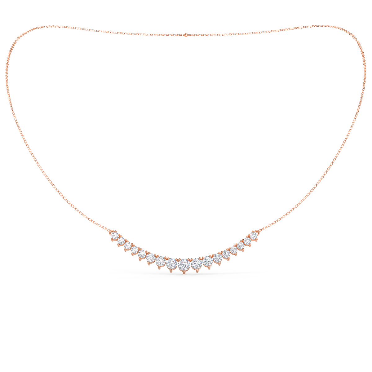 Mini Riviera Choker Lab grown Diamond DEF Color VS+ Clarity