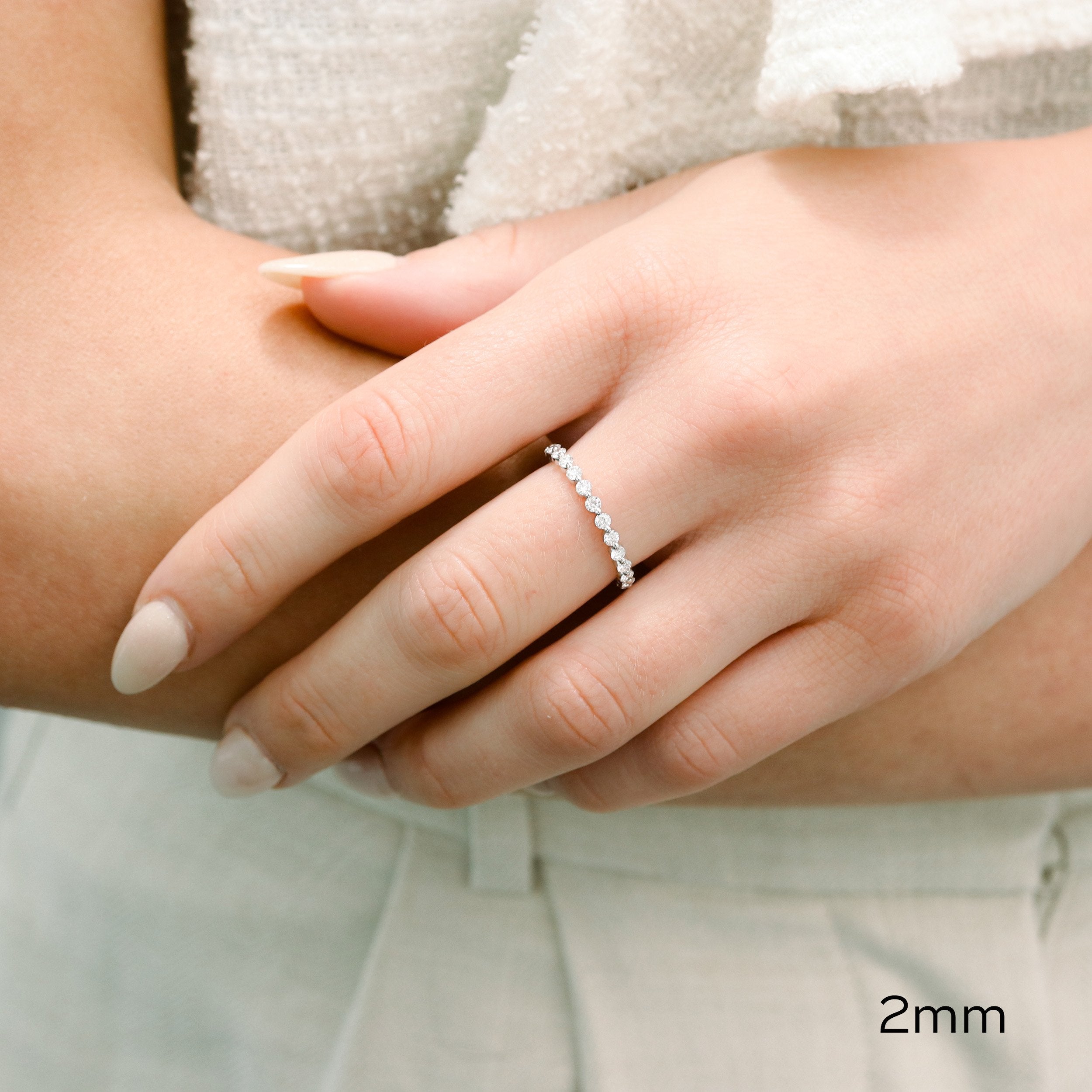 Shared Prong Lab Grown Diamond Band – EF Color, VS Clarity, IGI Certified