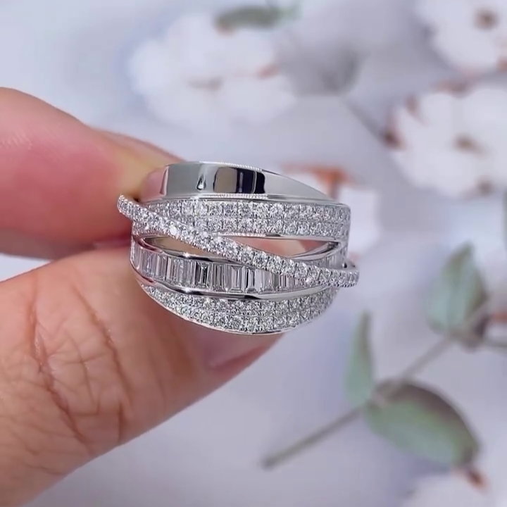 Round & Emerald 2.00tcw Lab Diamond Ring | Unique Dual Shape | D-E-F | VVS–VS
