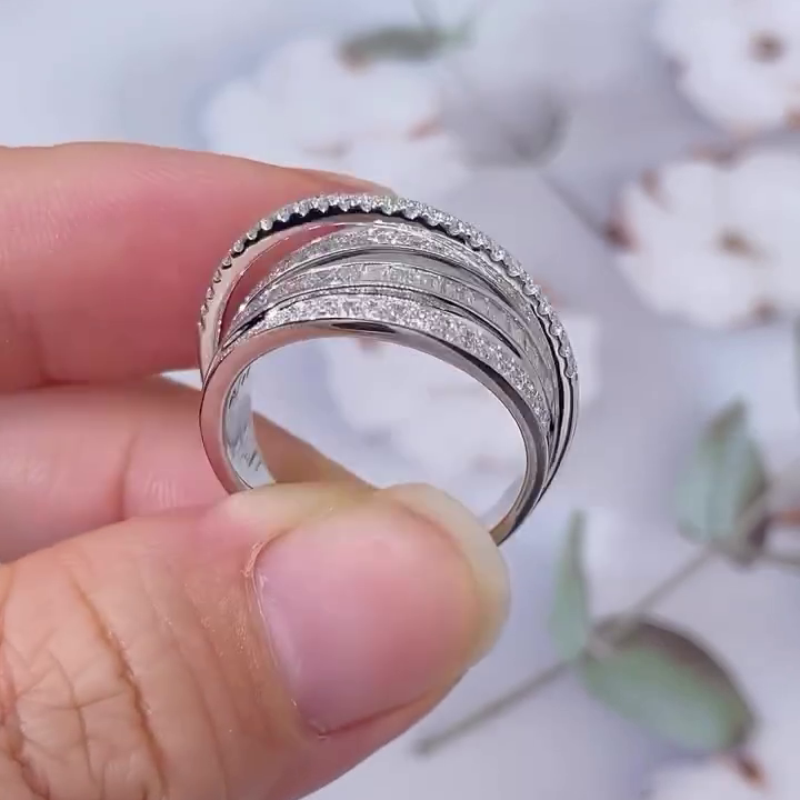 Round And Emerald 2.00tcw Lab Grown Diamond Unique Style Ring, EF Color, VS Clarity - IGI Certificate