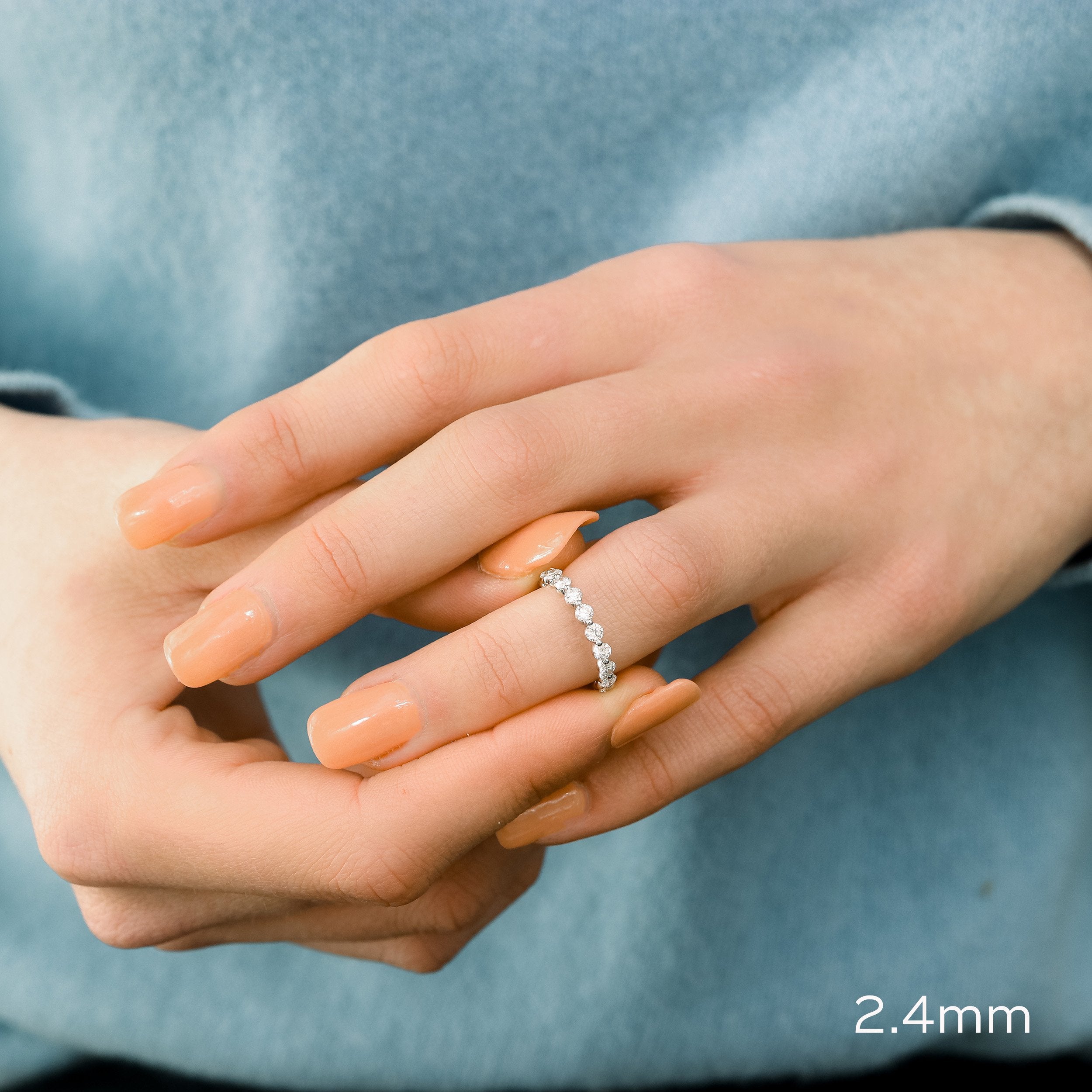 Shared Prong Lab Grown Diamond Band – EF Color, VS Clarity, IGI Certified