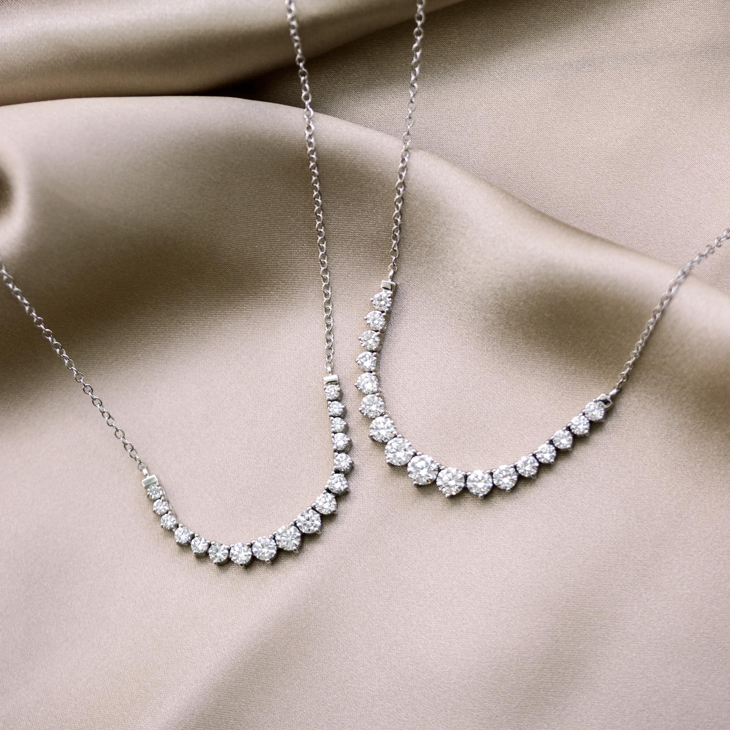 Mini Riviera Choker Lab grown Diamond DEF Color VS+ Clarity