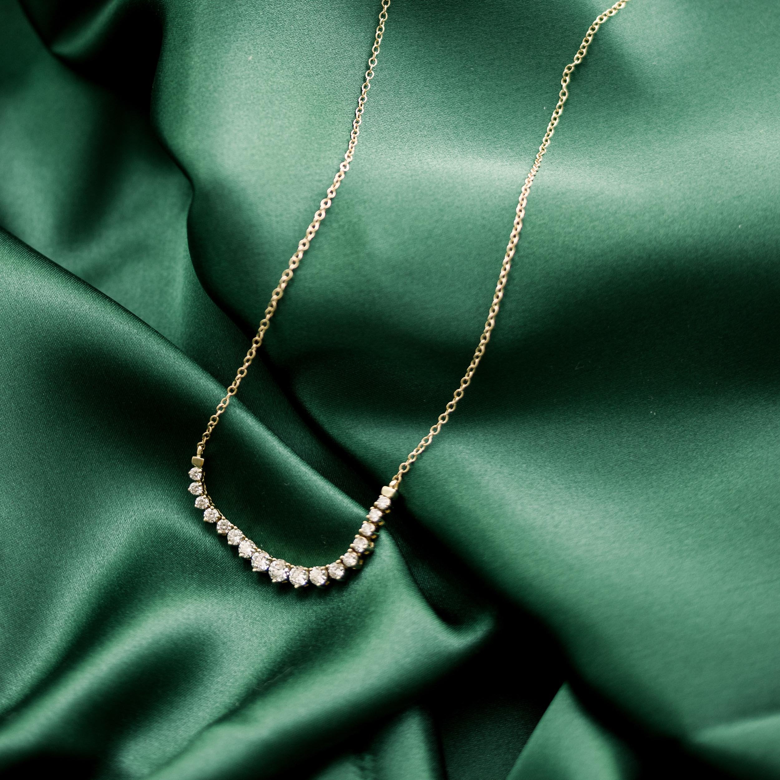 Mini Riviera Choker Lab grown Diamond DEF Color VS+ Clarity
